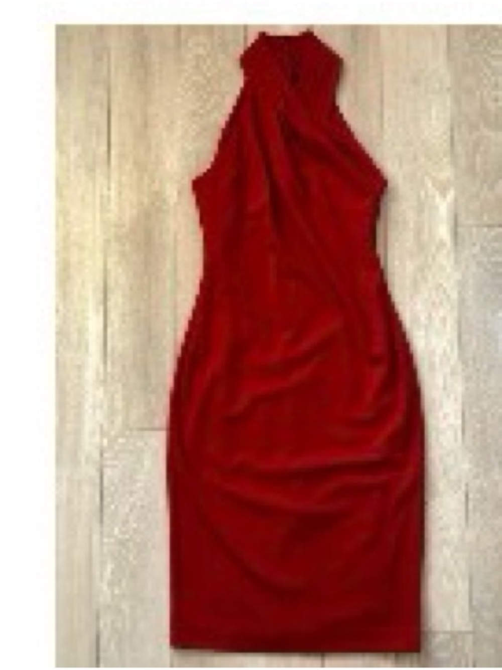 Rachel Roy Halter Sheath Dress in Red Size S